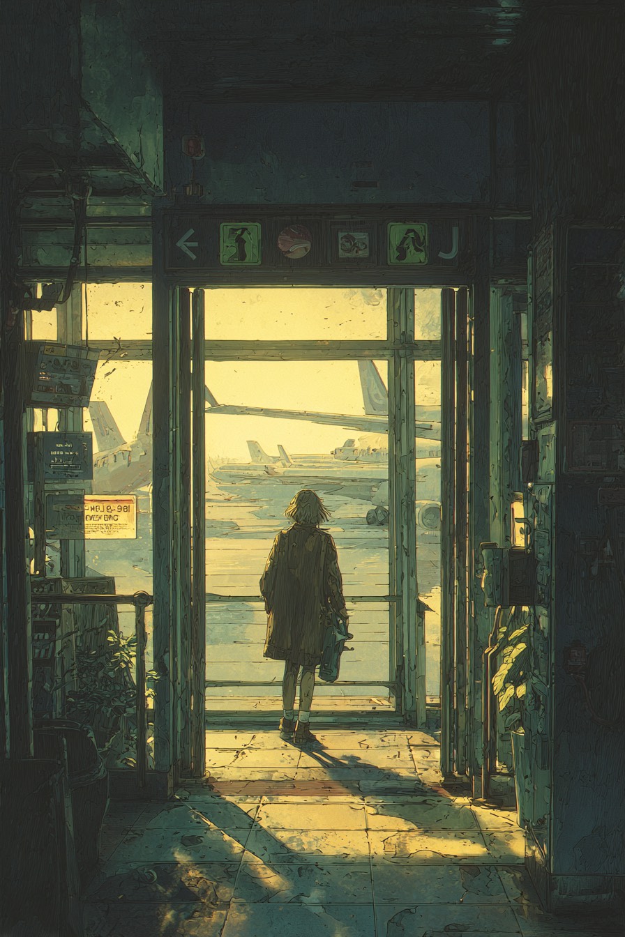 Picking up Atalanti from Athens airport in summer heat