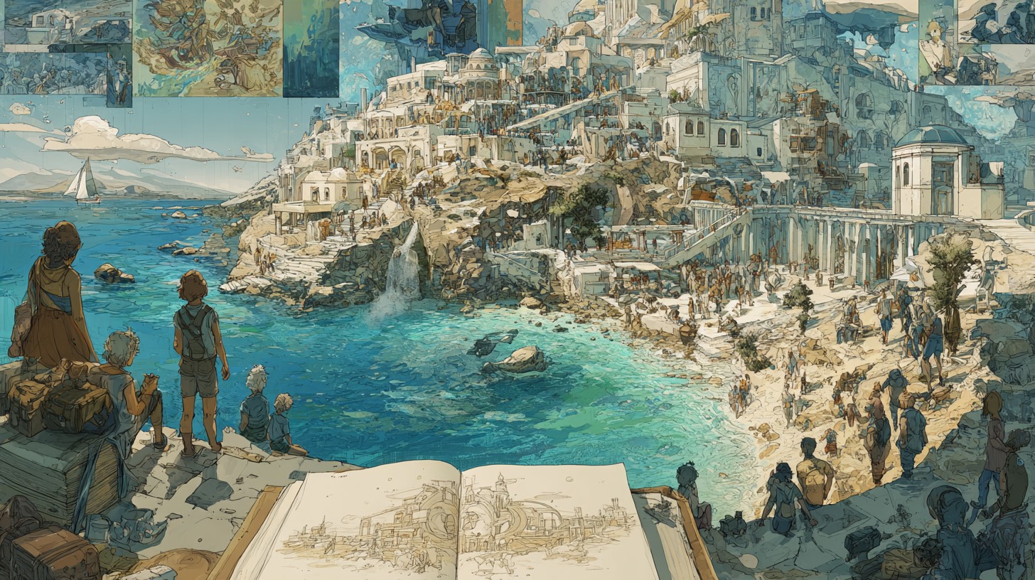 Greek island summer adventures montage